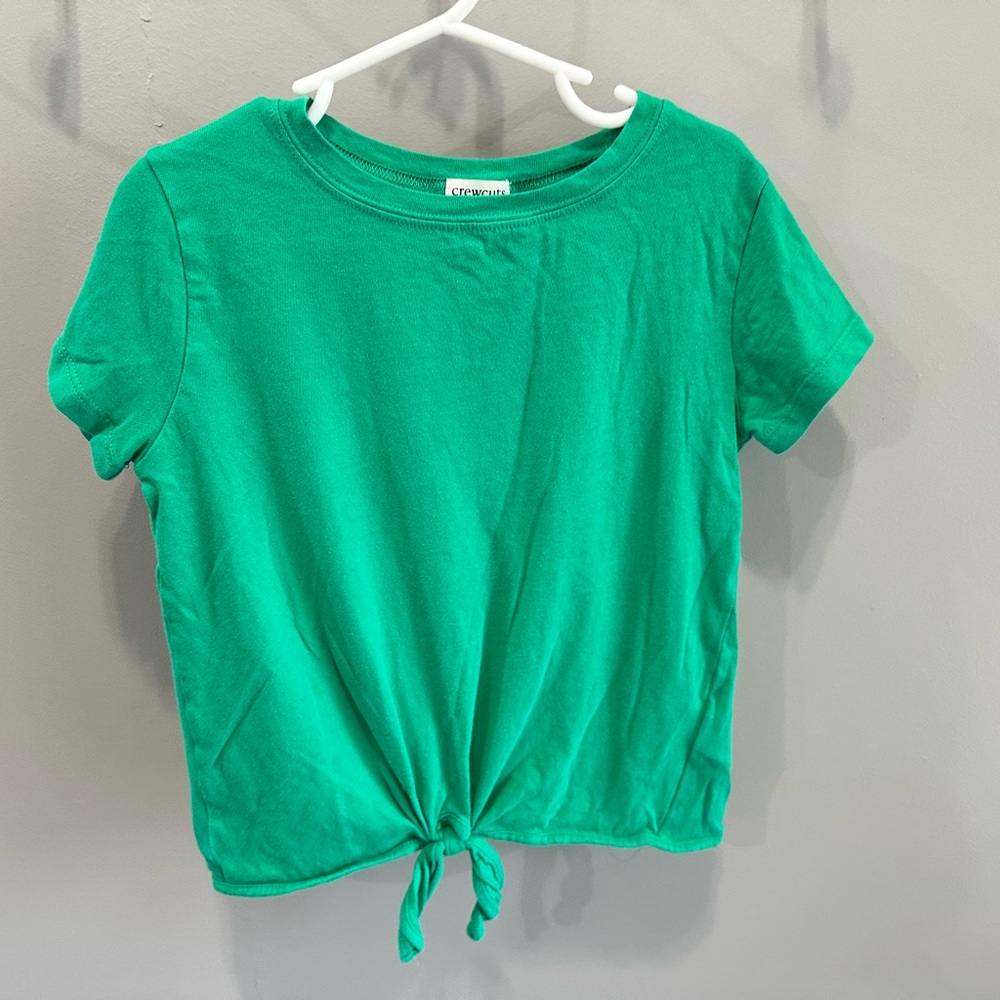 Crewcuts Green Tie-Front Tee